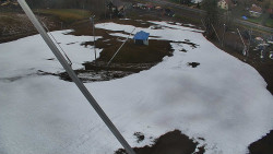 Spodní část sjezdovky skiareálu Karolinka