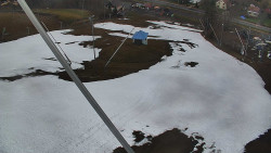 Spodní část sjezdovky skiareálu Karolinka