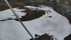 Spodní část sjezdovky skiareálu Karolinka