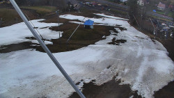 Spodní část sjezdovky skiareálu Karolinka