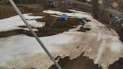 Spodní část sjezdovky skiareálu Karolinka