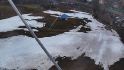 Spodní část sjezdovky skiareálu Karolinka