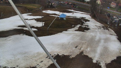 Spodní část sjezdovky skiareálu Karolinka