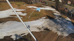 Spodní část sjezdovky skiareálu Karolinka