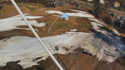 Spodní část sjezdovky skiareálu Karolinka