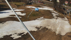 Spodní část sjezdovky skiareálu Karolinka