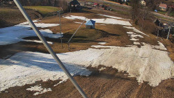 Spodní část sjezdovky skiareálu Karolinka