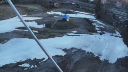 Spodní část sjezdovky skiareálu Karolinka