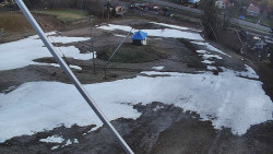 Spodní část sjezdovky skiareálu Karolinka