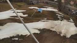 Spodní část sjezdovky skiareálu Karolinka