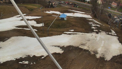 Spodní část sjezdovky skiareálu Karolinka