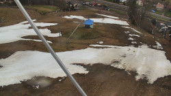 Spodní část sjezdovky skiareálu Karolinka