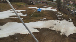 Spodní část sjezdovky skiareálu Karolinka