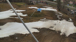 Spodní část sjezdovky skiareálu Karolinka