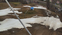 Spodní část sjezdovky skiareálu Karolinka