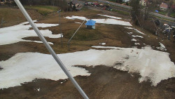 Spodní část sjezdovky skiareálu Karolinka