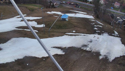 Spodní část sjezdovky skiareálu Karolinka