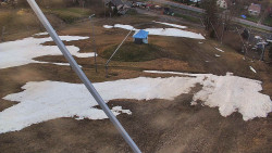 Spodní část sjezdovky skiareálu Karolinka