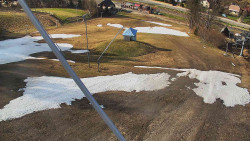 Spodní část sjezdovky skiareálu Karolinka