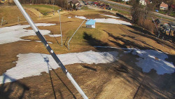 Spodní část sjezdovky skiareálu Karolinka