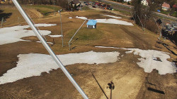 Spodní část sjezdovky skiareálu Karolinka