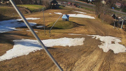 Spodní část sjezdovky skiareálu Karolinka