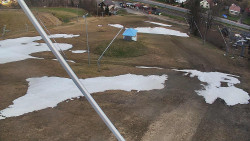 Spodní část sjezdovky skiareálu Karolinka