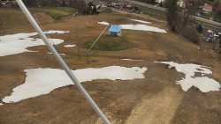 Spodní část sjezdovky skiareálu Karolinka