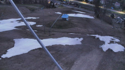 Spodní část sjezdovky skiareálu Karolinka