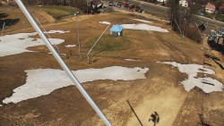 Spodní část sjezdovky skiareálu Karolinka