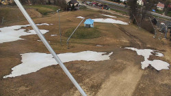 Spodní část sjezdovky skiareálu Karolinka