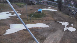 Spodní část sjezdovky skiareálu Karolinka