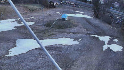 Spodní část sjezdovky skiareálu Karolinka