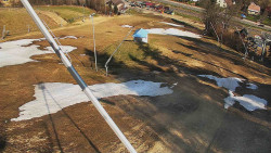 Spodní část sjezdovky skiareálu Karolinka