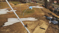 Spodní část sjezdovky skiareálu Karolinka