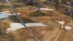 Spodní část sjezdovky skiareálu Karolinka