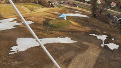 Spodní část sjezdovky skiareálu Karolinka