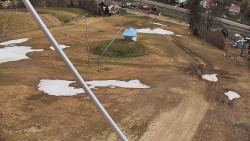 Spodní část sjezdovky skiareálu Karolinka