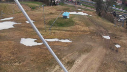 Spodní část sjezdovky skiareálu Karolinka