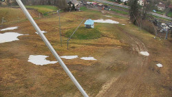 Spodní část sjezdovky skiareálu Karolinka