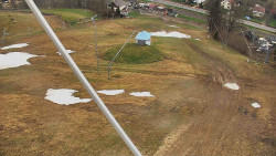 Spodní část sjezdovky skiareálu Karolinka