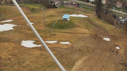 Spodní část sjezdovky skiareálu Karolinka