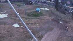 Spodní část sjezdovky skiareálu Karolinka