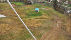 Spodní část sjezdovky skiareálu Karolinka