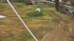 Spodní část sjezdovky skiareálu Karolinka