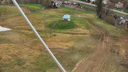 Spodní část sjezdovky skiareálu Karolinka