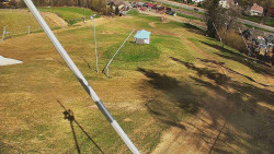 Spodní část sjezdovky skiareálu Karolinka