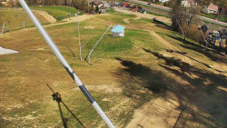 Spodní část sjezdovky skiareálu Karolinka