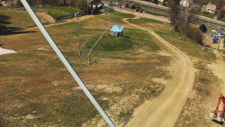 Spodní část sjezdovky skiareálu Karolinka