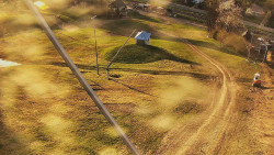 Spodní část sjezdovky skiareálu Karolinka